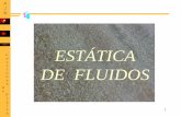 ESTÁTICA DE FLUIDOS - Universidad de Castilla - La … QUÉ ES UN FLUIDO Sólido Líquido Gas Fluidos A escala microscópica, la presión está determinada por la interacción de