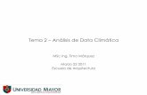 Tema 2 –Análisis de Data Climática - Timo Marquez del Tema-2 • Entendimiento de variables de data climática (temperatura, radiación, etc.) • Interpretación de data climática