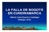 LA FALLA DE BOGOTÁ EN CUNDINAMARCA - … 29/05 X CONGRESO COLOMBIANO DE GEOLOGÍA 2 La Falla de Bogotá en Cundinamarca • CONTENIDO • 1- Introducción • 2- Morfología • 3-