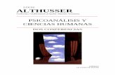 Psicoanálisis y ciencias humanas, de Louis Althusser dos conferencias publicadas en este volumen fueron pronunciadas por Louis Althusser en el curso del Seminario sobre Lacan y el