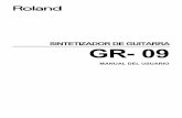 SINTETIZADOR DE GUITARRA GR- 09 - :: Casa … Página 5 del manual en inglés Capítulo 5 Expansión del Sistema...Combinar la Unidad Con un Aparato MIDI Externo 55 Sobre el MIDI 55