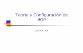 Teoría y Configuración de BGP - Bienvenidos al Portal ... · Introducción BGP es un protocolo de Vector de Caminos De-facto EGP Utiliza números de sistemas autónomos (ASN) para