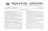 BOLETIN OFICIAL - Ciudad Autónoma de Melilla · Notificación concesión licencia de obras a la Mercantil Center Pisomel, S.L., ... entre la CAM y el Grupo de Teatro Arrabal para