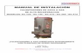 MANUAL DE INSTALACIÓN - aquatermica.com“n en la instalacion de los equipos esquemas de instalacion instalaciÓn ... ¡la presion de ingreso de gas al calentador, debe ser de 20