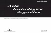 ISSN 0327-9286 Acta Toxicológica Argentina · de articulos originales, reportes de casos, ... actualizaciones o revisiones, articulos de divulgacion, ... Escorpiones y escorpionismo