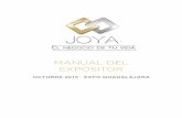 Manual del expositor Oct 2015 - expojoya.com.mxexpojoya.com.mx/wp-content/.../2015/08/Manual-del-expositor-Oct-20… · Abstenerse del uso o comercialización de mercancía de marcas
