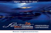 Bases reglamentarias 2014 - Fundación Musical de Colombia · “Quine Sie ”. En leguaje Múisca que signifi ca “alma de agua” Autor: ... En Marzo de 2006, participó en el