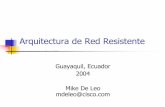 Arquitectura de Red Resistente - Internet Society …ws.edu.isoc.org/workshops/2004/CEDIA2/material/Arq...Diseño Funcional Una máquina no puede hacer todo (no importa que tanto la