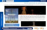 Torres eléctricas de alta tensión - lindesnet.com AT.pdf · mediante el refuerzo de los apoyos actuales de las estructuras eléctricas. Características levantamiento: Escáner:
