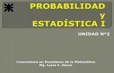PROBABILIDAD Y ESTADÍSTICA I - … Probabilidad condicional. Teorema de las probabilidades totales. Teorema de Bayes. Sucesos independientes. Probabilidad condicional e independencia.