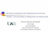 MÉTODOS AVANZADOS EN APRENDIZAJE …arantxa.ii.uam.es/~msanchez/docencia/maaa/transparencias/Intro... · -Neurociencia Computacional -Bioinformática: Genómica y Proteómica -Biomedicina