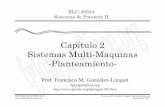 Capítulo 2 Sistemas Multi-Maquinas -Planteamiento-fglongatt.org/OLD/Archivos/Archivos/SP_II/PPTCapitulo2.… ·  · 2013-03-26– El sistema de potencia bajo estudio debe ser llevado