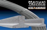 Manual Técnico - deacerousa.com aceros empleados en la fabricación de estructuras de concreto presforzado, son aceros no aleados y con un alto contenido de carbono.