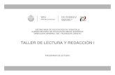 TALLER DE LECTURA Y REDACCIÓN I - sev.gob.mx · taller de lectura y redacciÓn i programa de estudio . taller de lectura y redacciÓn i 1 sev/dgt/08-2014 ... practicas el proceso