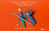 Imagina el mundo - Hay Festival · turístico-cultural para la región Arequipa, ... entre conversaciones, debates, ... • Peter Florence • Paulina Flores • David Foenkinos •