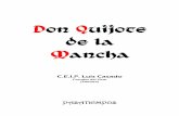 Don Quijote de la Mancha. Luis Casado Actividades sobre “El Quijote” Pasatiempos En el recuadro de letras están contenidas las siguientes palabras ...