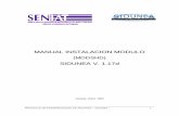MANUAL INSTALACION MODULO - PORTAL SENIATdeclaraciones.seniat.gob.ve/.../DESCARGA_SIDUNEA/MODSHD.pdf · proyecto de modernizacion de aduanas – sidunea - 1 manual instalacion modulo