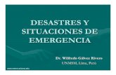 DESASTRES Y SITUACIONES DE EMERGENCIA DEFINICIÓN DE … y Situaciones de... · embargo, para trabajar en el tema de los embargo, para trabajar en el tema de los desastres, es necesario