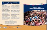 Cuaderno de Trabajo 3 de Trabajo 3 - Mujeres y Democracia V Presentación Superar la desigualdad en las condiciones de participación política que afectan a diferentes actores constitutivos