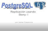 Replicacin usando Slony I - PostgreSQL wiki la base de datos y el esquema de la base de datos en los nodos. pg_dump -C -s base_datos | psql -h dir_ip -p puerto . Iniciando la replicacin
