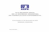 XLIV REUNION ANUAL DE LA SOCIEDAD ARGENTINA …safe-digital.org/archivos/Actas/ACTA_2012.pdf · SIMPOSIO II PATENTES EN FARMACOLOGIA, ... Laboratorio de Oncología, ... 4 1 VRID,