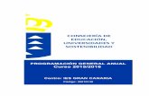 PROGRAMACIÓN GENERAL ANUAL Curso 2015/2016 · PROGRAMACIÓN GENERAL ANUAL Curso 2015/2016 Centro: ... B. Bachillerato C. FPB 1.2. Disminución del absentismo ... PLAN DE ACTIVIDADES