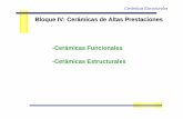 Bloque IV: Cer ámicas de Altas Prestaciones -Cerámicas ...ocw.uc3m.es/ciencia-e-oin/ceramicas-y-vidrios/bloque-iv/Ceramicas... · Resistividad Ohm.cm >10 14 >10 14 >10 14 >10 14