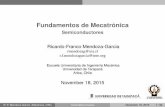 Fundamentos de Mecatrónica - Semiconductores de Mecatrónica Semiconductores Ricardo-Franco Mendoza-Garcia rmendozag@uta.cl r.f.mendozagarcia@ieee.org Escuela Universitaria de Ingeniería