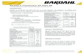 FT-Bardahl Transformer Oil 35KV BD - Bardahl - Los Mejores … ·  · 2016-12-06DIVISION GOBIERNO !!!!! Nota. Las propiedades típicas del producto son actuales a la fecha de publicación