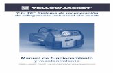 Manual de funcionamiento y mantenimientoyellowjacket.com/wp-content/uploads/2015/01/YJ-LTE-Manual-Spanish… · YJ-LTE en un área con suficiente ventilación para reducir la exposición