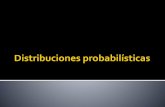 Distribución probabilística³n probabilística Enumeración de todos los resultados de un experimento junto con la probabilidad asociada a cada uno. Suponga que se está interesado