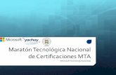 Maratón’Tecnológica’Nacional’ de’Certiﬁcaciones’MTA’old · Nacional’de’Certiﬁcaciones’MTA’(Microsoft’Technology ... 98367:% Fundamentos%de%Seguridad%!