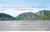 Efectos acumulativos de los embalses hidroelectricos acumulativos de los embalses Friday, July 29, 16 hidroelectricos Proyecto hidroeléctrico ‘El Bala’ Dr. Carlos I. Molina A.