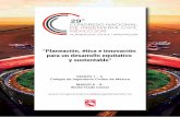 “Planeación, ética e innovación para un desarrollo ...congresonacionaldeingenieriacivil.mx/Exposicion.pdf · transformar la ingeniería civil mexicana, con énfasis en la planeación