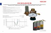 ECOSAVERziroba.com/productos/Ecosaver.pdfEl regulador Combiflow es un regulador de pistón con flujómetro de paso. Su flujómetro de paso con disco de níquel es 3 veces más preciso