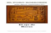 El ojo de Horus - rosacruz.orgrosacruz.org/FOR/FORO32017.pdf · El ojo de Horus, el ojo de Ra, o simplemente el ojo, es un símbolo y amuleto de protección originario del antiguo