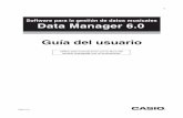 Software para la gestión de datos musicales Data Manager 6 · 6 Usuarios de Windows 1. Acceda al sitio web de CASIO y descargue en su ordenador el archivo del software Data Manager.