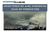 MÉTODO DE PRUEBA APLICACIÓN FILTRO …advantecmfs.com/msds/[SPANISH] Monitoreo de Aire Ambiental.pdf · sílice, fibras de asbesto y polvo N/A Fibra Vidrio Usado en muestreo de