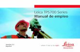 Leica TPS700 Series - equipostopograficosdeocasion.comequipostopograficosdeocasion.com/PDF/manuales/Leica/TPS400-700-8… · Comprobación y ajuste ... corresponde al tipo de prisma