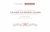 Programa de Desarrollo TEAM LEADER LEAN - ceaga.com€¦ · Programa de Desarrollo TEAM LEADER LEAN Reforzando el despliegue de la cultura lean y la búsqueda de la excelencia en