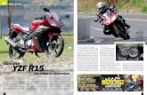 Yamaha YZF R15 - La Revista De Motos | Publicación …€¦ ·  · 2015-01-2614 EF Examen a Fondo Yamaha R15 son los que caen engañados por sus formas y con un tono de seguridad