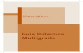 Guía Didáctica Multigrado - coleccion.siaeducacion.org · Guías Didácticas Multigrado Juan Martín Martínez Becerra Director General de Desarrollo de la Gestión e Innovación