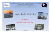 Ingeniería Química - Prof. Juan Rodriguez | Docencia · Energía QUÍMICA: Energía NUCLEAR: Debida a la posición de los átomos en la molécula, Fuerzas Intermoleculares: Enlaces