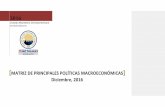 MATRIZ DE PRINCIPALES POLÍTICAS … PoliticasMacro/Historico... · matriz de principales politicas macroeconÓmicas en centroamÉrica y repÚblica dominicana vigentes a diciembre