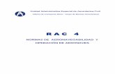 NORMAS DE AERONAVEGABILIDAD Y OPERACIÓN DE … 4 - Normas de Aeronavegabilida… · aprobaciÓn de las facilidades de mantenimiento en las bases nacionales ... manual de entrenamiento
