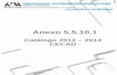 Catálogo 2012 CECAD - cbs1.xoc.uam.mxcbs1.xoc.uam.mx/licenciaturas/biologia/acreditacion/documentos/5_5/... · proceso de enseñanza aprendizaje en la UAM Xochimilco ... AD 25 Manual