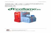MANUAL DE USO Y MANTENIMIENTO - ecoflame.esecoflame.es/.../09/Manual-de-usuario-Dinamic-Caldera-de-Biomasa.pdf · Caldera de biomasa: Modelos Dinamic Fabricantes de calderas de biomasa