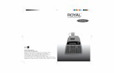1. Precauciones importantes - royalmexico.com.mxroyalmexico.com.mx/download/manuales/ROYALPRINT 44 .pdf · 1 1. Precauciones importantes • No trate de desarmar la calculadora. •