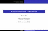 Curso elemental de MathematicaQu e es Mathematica? Sintaxis b asica Comandos especiales con el teclado A. Mart n Curso elemental de Mathematica. Introducci on C alculos numericos y