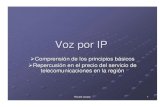 Voz por IP - itu.int básicos de IP e Internet: Arquitectura Internet (Encaminadores, anfitriones y protocolos) ... de audio, vídeo y datos en tiempo real por redes